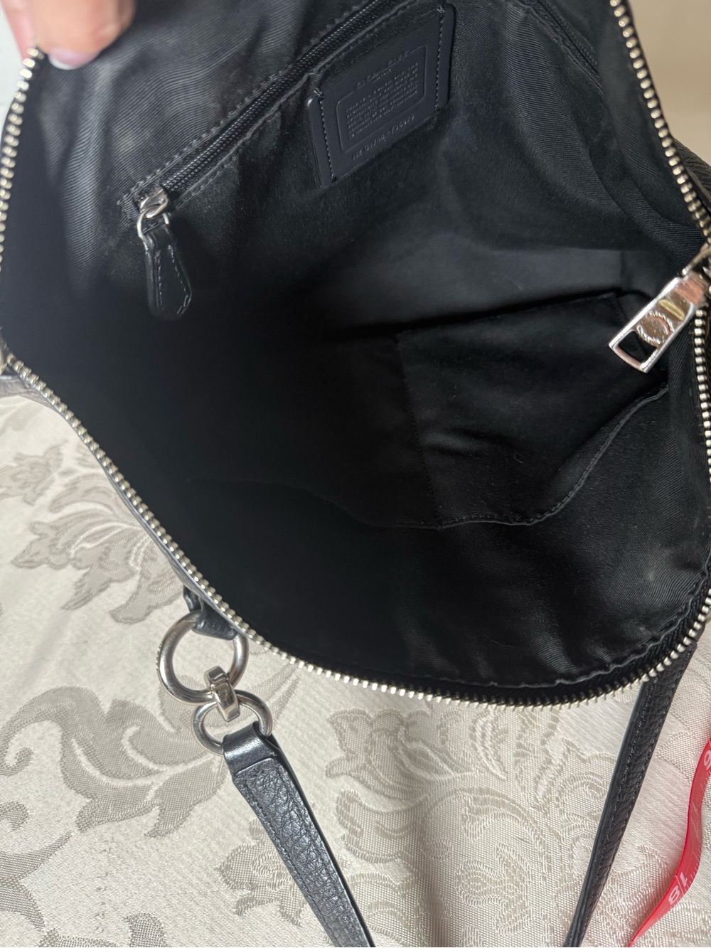 Coach Kelsey F36675 Black Pebbled Leather Satchel Crossbody Bag - Picture 12 of 16